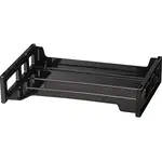 Officemate Side-Loading Desk Tray - 2.8" Height x 13.2" Width x 9" DepthDesktop - Stackable, Durable, Non-stick, Portable, Carrying Handle - Black - 1 Each