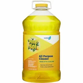 CloroxPro™ Pine-Sol All-Purpose Cleaner - For Hard Surface, Plastic Surface - Concentrate - 144 fl oz (4.5 quart) - Lemon Fresh Scent - 1 Each - Pleasant Scent - Yellow