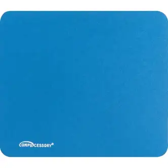 Compucessory Smooth Cloth Nonskid Mouse Pads - 9.50" x 8.50" Dimension - Blue - Rubber, Cloth - 1 Pack