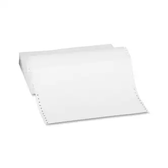 Sparco Continuous-form Plain Computer Paper - 14 7/8" x 11" - 20 lb Basis Weight - 270 / Carton - Perforated - White
