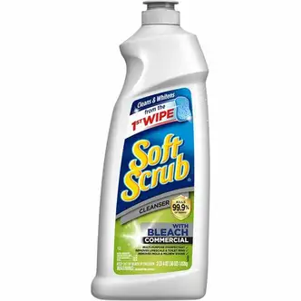 Dial Soft Scrub Bleach Cleanser - 36 fl oz (1.1 quart) - 1 Each - Anti-bacterial, Disinfectant - White
