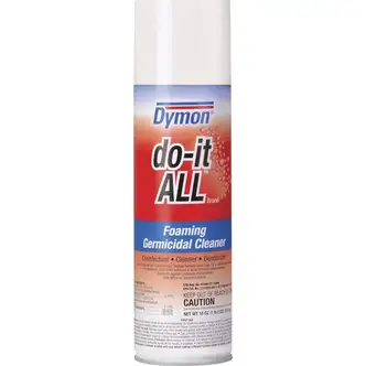 Dymon Do-It-All Foaming Germicidal Cleaner - 18 fl oz (0.6 quart) - 1 Each - Odorless, Disinfectant, Deodorize, Non-abrasive - White