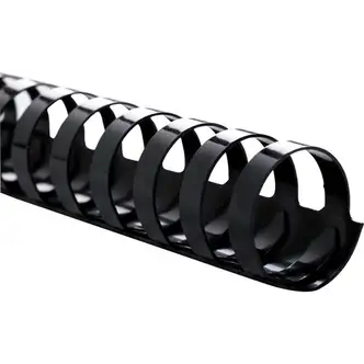 Sparco Plastic Binding Spines - 1.5" Diameter - 320 x Sheet Capacity - Black - Plastic - 100 / Box