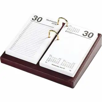 Dacasso Calender Holder - Leather - Brown