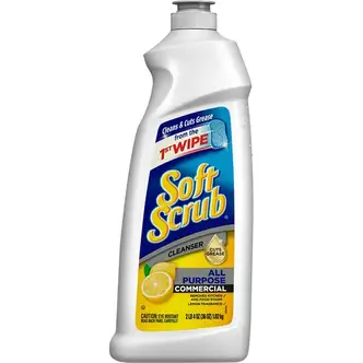 Soft Scrub All Purpose Cleanser - For Kitchen - 36 fl oz (1.1 quart) - Lemon Scent - 1 Each - Disinfectant, Pleasant Scent, Anti-bacterial