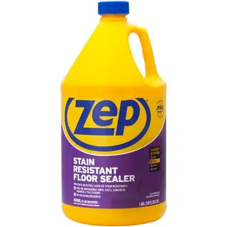Zep Stain-Resistant Floor Sealer - For Floor - 128 fl oz (4 quart) - 1 Each - Stain Resistant - Blue