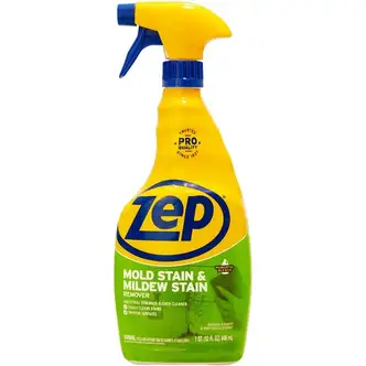 Zep No-Scrub Mold/Mildew Remover - For Tile, Fiberglass, Grout - 32 fl oz (1 quart) - 1 Each - Disinfectant - Blue
