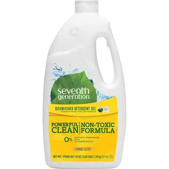 Seventh Generation Dishwasher Detergent - 42 oz (2.62 lb) - Lemon Scent - 1 Each - Non-toxic, Chlorine-free, Anti-septic, Phosphate-free, Lemon Scent, Dye-free - Clear