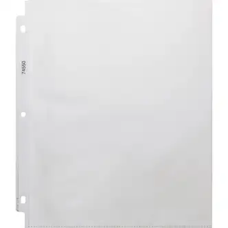 Business Source Top-Loading Poly Sheet Protectors - 3.3 mil Thickness - For Letter 8 1/2" x 11" Sheet - 3 x Holes - Ring Binder - Rectangular - Clear - Polypropylene - 100 / Box