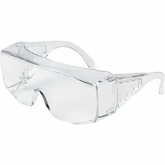 MCR Safety 9800 Series Clear Uncoated Lens Safety Glasses - Ultraviolet Protection - Polycarbonate - Clear - Side Shield - 1 Each