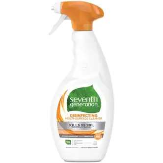 Seventh Generation Disinfecting Multi-Surface Cleaner - For Nonporous Surface - 26 fl oz (0.8 quart) - Lemongrass Citrus Scent - 1 Each - Streak-free, Disinfectant, Odor Neutralizer