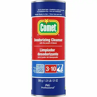 Comet Deodorizing Cleanser - For Hard Surface, Toilet Bowl, Tile, Tub, Sink, Chrome, Stainless Steel, Fiberglass, Marble - 21 oz (1.31 lb) - 1 Each - Non-staining