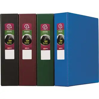 Avery® Durable Binder - Letter - 8.5" x 11" - 500 Sheet - 2" Capacity - 12 / Carton - Black, Green, Burgundy, Royal Blue
