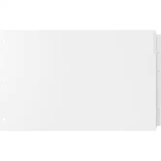 EasyFit Insertable 5-Tab Index Dividers - 5 x Divider(s) - 5 Tab(s)/Set - 11" Divider Width x 17" Divider Length - Ledger - 3 Hole Punched - White Divider - Clear Tab(s) - Recycled - Reinforced Edges, Punched - 5 / Set