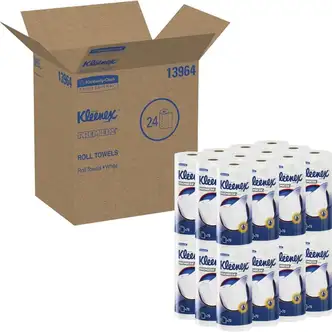 Kleenex Premier Kitchen Paper Towels - 1 Ply - 10.40" x 11" - 70 Sheets/Roll - White - 24 / Carton