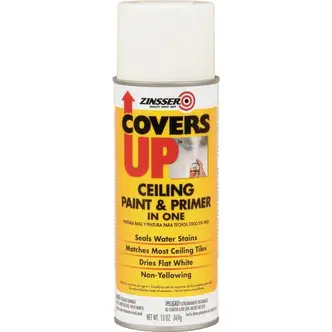 Zinsser COVERS UP Ceiling Paint/Primer in One - 13 fl oz - 1 Each - White