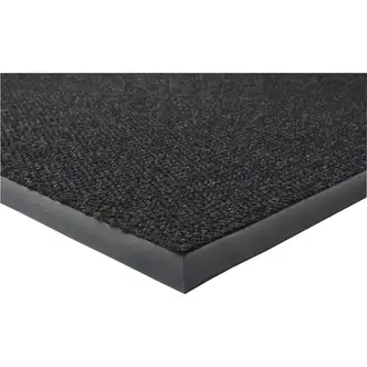 Genuine Joe Ultraguard Berber Heavy Traffic Mat - Hard Floor, Indoor, Outdoor - 60" Length x 36" Width - Rubber - Charcoal Black - 1Each
