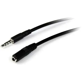 StarTech.com 1m 3.5mm 4 Position TRRS Headset Extension Cable - M/F - Extend the connection distance between your iPhone, mobile phone or computer headset by 1 meter - trrs extension - 4 pole 3.5mm extension - audio extension cable for iphone - headphone 