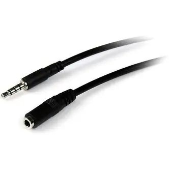 StarTech.com 2m 3.5mm 4 Position TRRS Headset Extension Cable - M/F - Extend the connection distance between your iPhone, mobile phone or computer headset by 2 meters - trrs extension - 4 pole 3.5mm extension - audio extension cable for iphone - headphone