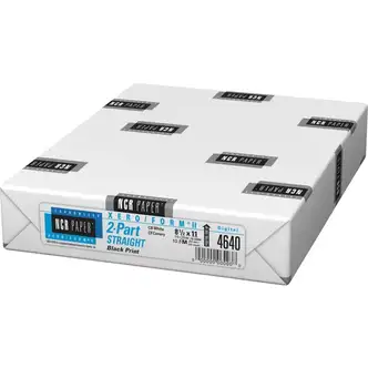 NCR Paper Xero/Form II Carbonless Paper Sheets - White/Yellow - Letter - 8 1/2" x 11" - Smooth - 500 / Pack - Pre-punched, Flexible, Precollated - White, Canary