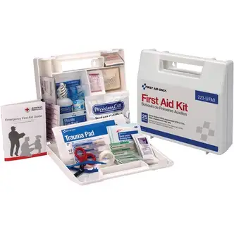 First Aid Only 25 Person Bulk First Aid Kit - 107 x Piece(s) For 25 x Individual(s) - 2.5" Height x 8.4" Width x 9" Depth Length - Plastic Case - 1 Each