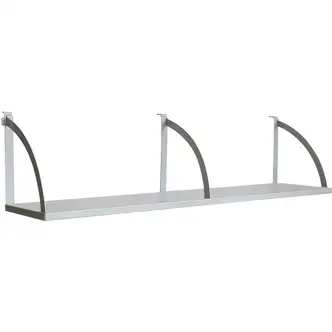 Lorell Panel System Shelf - 56.3" Width x 11.8" Depth x 14.3" Height - Metal - Aluminum