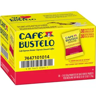 Café Bustelo® Ground Espresso Coffee - Dark - 2 oz - 30 / Carton