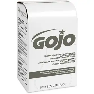 Gojo® Ultra Mild Antimicrobial Lotion Soap Refill - Coconut ScentFor - 27.1 fl oz (800 mL) - Kill Germs - Hand - White - Bio-based, Leak Proof - 1 Each
