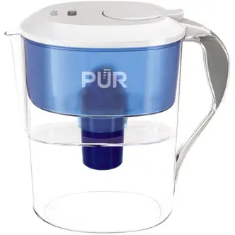 Pur 11 Cup Water Filtration Pitcher - Pitcher - 40 gal Filter Life (Water Capacity) - 1 Each - Blue, White