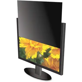 Kantek 16:9 Ratio LCD Monitor Privacy Screen Black - For 20" Widescreen Monitor - 1 Pack