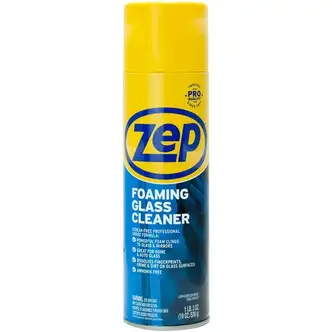Zep Foaming Glass Cleaner - For Glass, Window, Home, Office, Automobile, Mirror, Nonporous Surface, Tinted Glass - 19 oz (1.19 lb) - 1 Each - Ammonia-free - Black