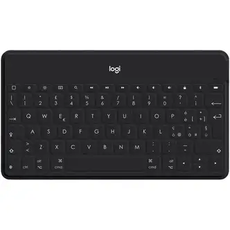 Keys-To-Go Super-Slim and Super-Light Bluetooth Keyboard for iPhone, iPad, and Apple TV - Black - Wireless Connectivity - Bluetooth - Tablet, Smartphone, Smart TV, Tablet, Smartphone, iPhone, iPad, Apple TV - Mechanical Keyswitch - Black