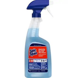 Spic and Span Disinfecting All Purpose Spray - For Multipurpose - 32 fl oz (1 quart) - Fresh Scent - 1 Bottle - Heavy Duty, Disinfectant, Anti-bacterial - Light Blue