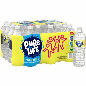 Pure Life Purified Bottled Water - Ready-to-Drink - 16.91 fl oz (500 mL) - 1872 / Pallet