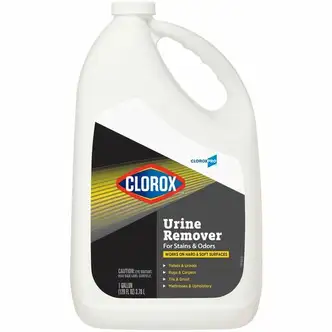 CloroxPro™ Urine Remover for Stains and Odors Refill - For Tile, Concrete, Hard Surface, Carpet, Hotel, Locker, School, Restroom, Mattress - 128 fl oz (4 quart) - 1 Each - Bleach-free, Disposable - Clear