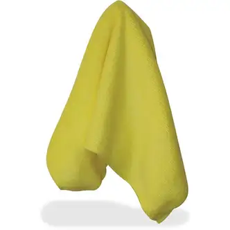 Impact Yellow Microfiber Cloths - For Multipurpose - 16" Length x 16" Width - 12 / Bag - Yellow