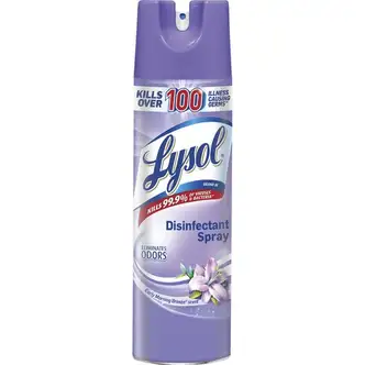 Lysol Early Morning Breeze Disinfectant Spray - For Multipurpose - 19 fl oz (0.6 quart) - Early Morning Breeze Scent - 12 / Carton - Anti-bacterial, Deodorize - Clear