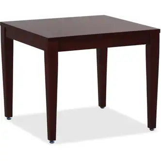 Lorell Solid Wood Corner Table - Square Top - Four Leg Base - 4 Legs - 23.60" Table Top Length x 23.60" Table Top Width - 20" Height x 23.63" Width x 23.63" Depth - Assembly Required - 1 Each