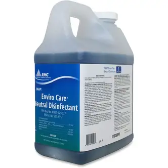 RMC Enviro Care Neutral Disinfectant EZ-Mix - For Hard Surface, Hospital, Nursing Home, School, Veterinary Clinic, Industry, Glass, Stainless Steel - Concentrate - 64 fl oz (2 quart) - Neutral Scent - 4 / Carton - Deodorize, Non-corrosive, Anti-bacterial 