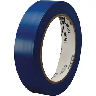 3M General-Purpose Vinyl Tape 764 - 36 yd Length x 1" Width - 5 mil Thickness - Rubber - 4 mil - Polyvinyl Chloride (PVC) Backing - 1 / Roll - Blue