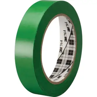 3M General-Purpose Vinyl Tape 764 - 36 yd Length x 1" Width - 5 mil Thickness - Rubber - 4 mil - Polyvinyl Chloride (PVC) Backing - 1 / Roll - Green