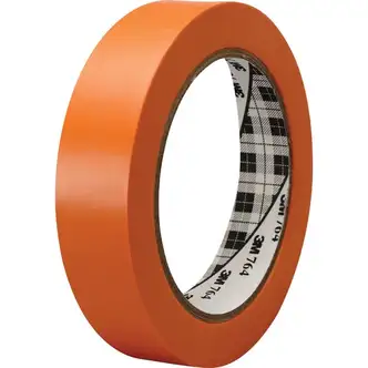 3M General-Purpose Vinyl Tape 764 - 36 yd Length x 1" Width - 5 mil Thickness - Rubber - 4 mil - Polyvinyl Chloride (PVC) Backing - 1 / Roll - Orange