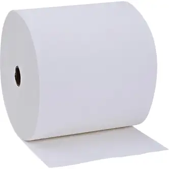 Genuine Joe Solutions 1-ply Hardwound Towels - 1 Ply - 7" x 600 ft - 0.98" Core - White - Virgin Fiber - 6 / Carton