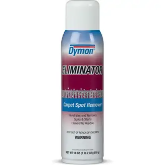 Dymon Eliminator Carpet Spot Remover/Cleaner - 18 oz (1.12 lb) - 12 / Carton - Water Based, Deodorize, Textured - White
