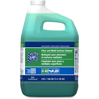 Spic and Span Floor and Multi-Surface Cleaner - Concentrate - 128 fl oz (4 quart) - 3 / Carton - Non-corrosive, Slip Resistant - Green