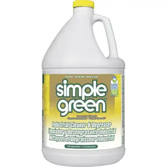 Simple Green Industrial Cleaner/Degreaser - Concentrate - 128 fl oz (4 quart) - Lemon Scent - 6 / Carton - Non-toxic, VOC-free, Butyl-free, Phosphate-free, Non-abrasive, Non-corrosive, Deodorize, Non-flammable - Lemon