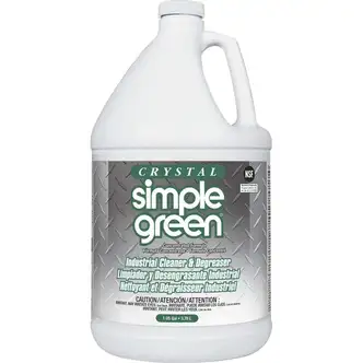 Simple Green Crystal Industrial Cleaner/Degreaser - Concentrate - 128 fl oz (4 quart)Bottle - 6 / Carton - Fragrance-free, Phosphate-free, Non-toxic, Soft, Non-abrasive, Non-flammable, Butyl-free, Unscented, Dye-free - Clear