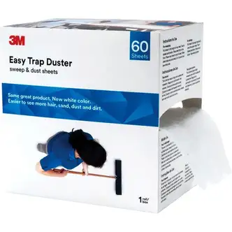 3M Easy Trap Duster System - 6" Width - Fiber - White - 480 / Carton