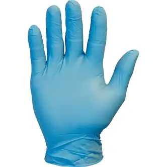 Safety Zone Powder Free Blue Nitrile Gloves - Medium Size - Blue - Comfortable, Allergen-free, Silicone-free, Latex-free - For Cleaning, Dishwashing, Food, Janitorial Use, Painting, Pet Care - 100 / Box - 9.65" Glove Length