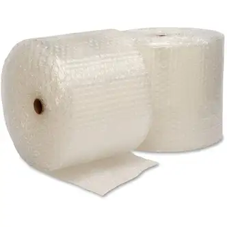 Sparco Bulk Bubble Cushioning Roll in Bag - 24" Width x 125 ft Length - 0.5" Bubble Size - Clear - 2 / Bag